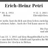 Petri Erich 1931-2015 Todesanzeige